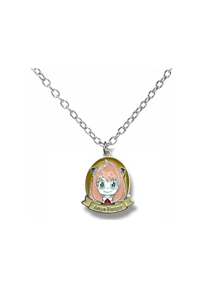 Spy X Family Anya Forger Figürlü Kolye Sevimli Anime Karakter Takısı 60 Cm Zincirli Çok renkli