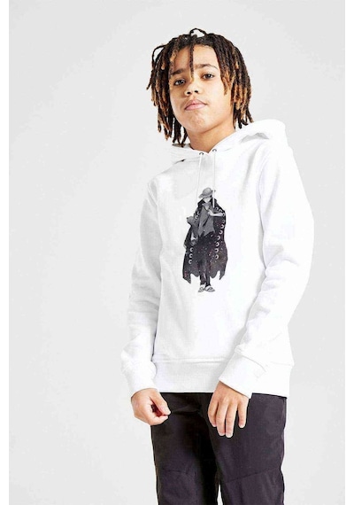 Tshirthane Anime One Piece Baskılı Unisex Çocuk Kapüşonlu Beyaz Sweatshirt (528959925)