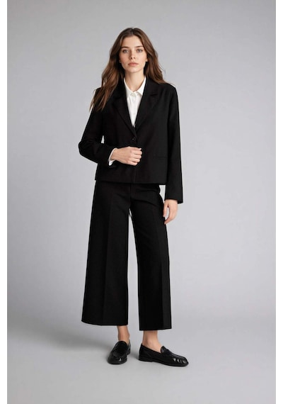 Defacto Relax Fıt Ceket Yaka Blazer Ceket G9308ax26spbk27 Siyah-bk27