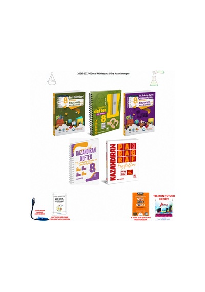 Çanta 8. Sınıf Lgs Tüm Dersler 210 5 Kitap Seti