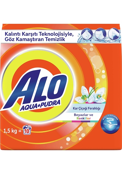 Alo Kar Çiçeği Toz Çamaşır Deterjanı 10 Yıkama 1500 G
