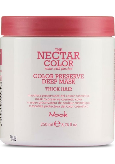 Nook Nectar Color Kalın Telli Boyalı Saçlar İçin Parlaklık Koruyucu Etkili Yoğun Onarıcı Maske 250ml