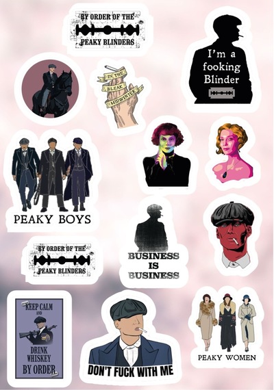Peaky Blinders Desenli Tasarım Sticker Seti Diğer
