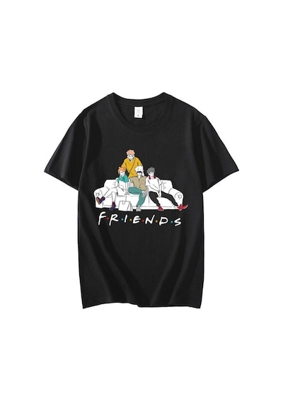 Noıssey Kırmızı Etiket Erkek T-shirt Jujutsu Kaisen Model85 16928 Siyah