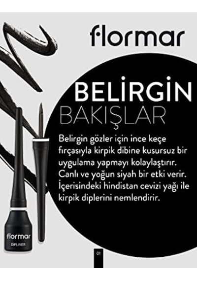 Yüksek Pigmentli & Yarı Mat Bitişli 000 Dipliner 0