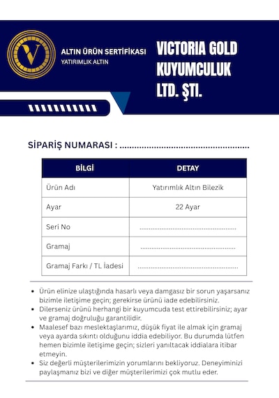 Victoria 2 Gr 2 Li Burma Yatırımlık Altın Çocuk Bilezik Sertifikali - Faturalı 22 Ayar Damgalı Iade Hakkı
