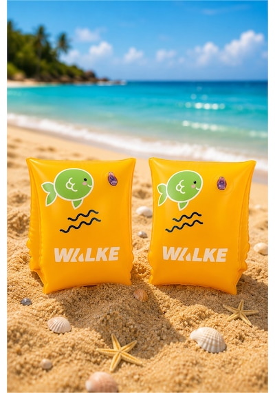 Walke Fish Şişme Deniz Kolluğu 30x15 Cm Çift Hava Bölmeli Yüzme Kolluğu 12102