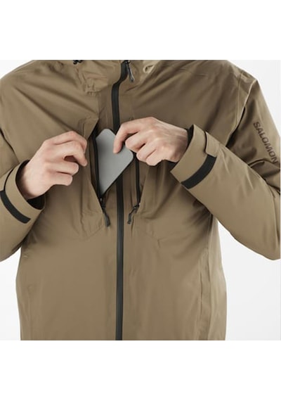 Salomon C23531 Patroller 3ın1 Down Jkt Erkek Outdoor Montu - Kahverengi Kahverengi