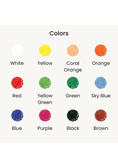 Colorix, Amos Crx5pc12 Colorix Üçü Bir Arada 12'li Pp Kutu, Çok Renkli Genel