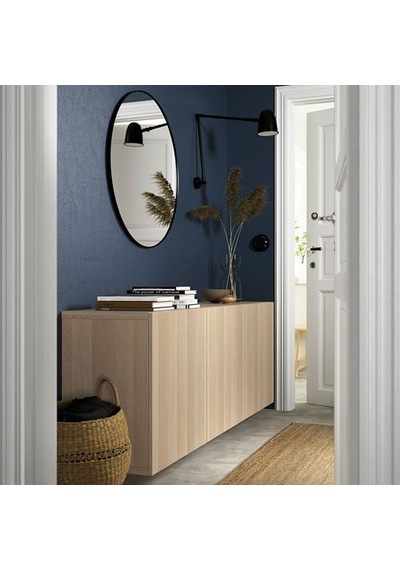 Ikea Lappvıken Kapak, Ağartılmış Meşe Görünümlü, 60x64 Cm Ağartılmış Meşe Görünümlü-beyaz