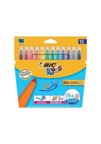 Bic Kid Couleur Xl Keçeli Boya Kalemi 12"Li Kutu