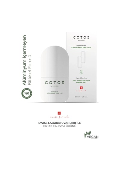 Cotos Antiodor Care With Mineral Salt Deodorant Rollon Pers