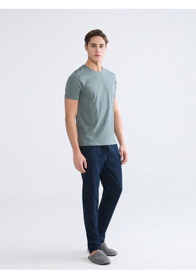 Lc Waikiki Lc Waıkıkı Yeşil Standart Kalıp Erkek Pijama Takım