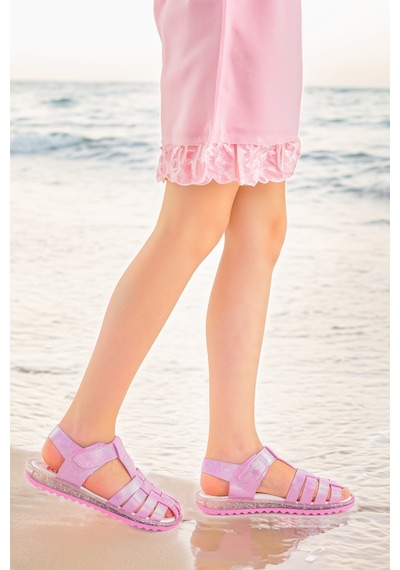 Kiko Kids Kız Çocuk Sandalet Arz 2348 Pembe