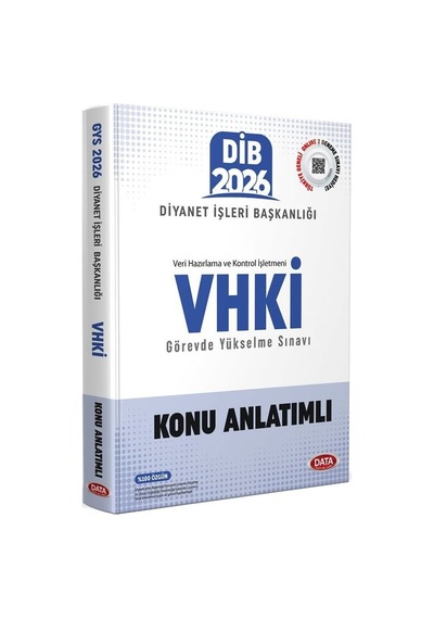 Data 2026 Gys Dib Diyanet İşleri Başkanlığı Vhki Konu Anlatımlı Görevde Yükselme Data Yayınları