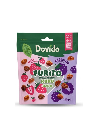 Multi Furito Çilek&böğürtlen Aromalı Üzüm 112 G 4 Adet Diğer