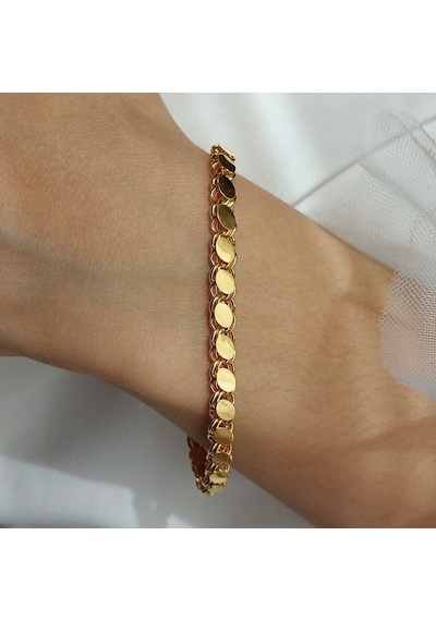 Altınbeyı 22 Ayar Altın Arpa Pullu Zincir Bileklik 5mm Kalınlık 19 Cm 7.30 Gr. Aby22bl005 Çok Renkli Altınbeyı 22 Ayar Altın Arpa Pullu Zincir Bileklik 5mm Kalınlık 19 Cm 7.30 Gr. Aby22bl005 Çok Renkli