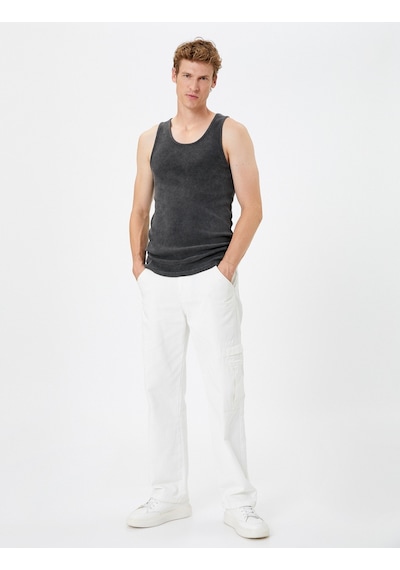 Koton Yıkamalı Atlet Bisiklet Yaka Slim Fit Kolsuz Antrasit 4wam30001hk 4WAM30001HK931 Koton Yıkamalı Atlet Bisiklet Yaka Slim Fit Kolsuz Antrasit 4wam30001hk 4WAM30001HK931