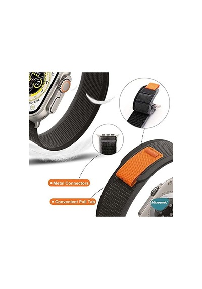 Apple Watch Ultra İçin Kordon Hike Spiral Siyah