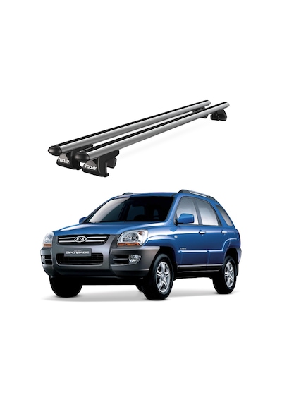 Venüs Kia Sportage 2004-2010 Uyumlu Gri Ara Atkı Port Bagaj Tavan Barı