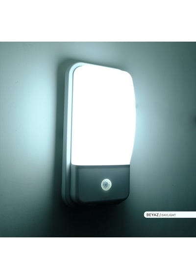 ACK 20W Sensörlü İç ve Dış Mekan LED Duvar Apliği 6500K Beyaz ACK 20W Sensörlü İç ve Dış Mekan LED Duvar Apliği 6500K Beyaz