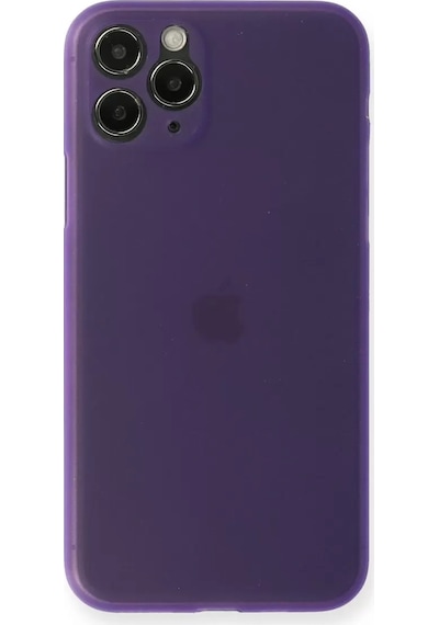 Newface Apple iPhone Uyumlu 11 Pro Max Kılıf Pp Ultra İnce Kapak - Mor Belirtilmemiş