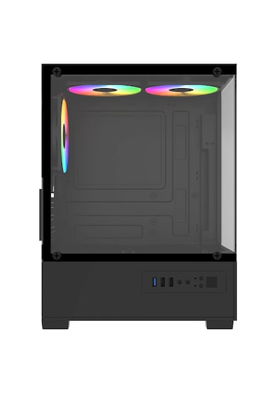 Powerboost M5001b 500w 3 12cm Rainbow Fan Usb 3.0 Seaview Matx Gaming Siyah Kasa