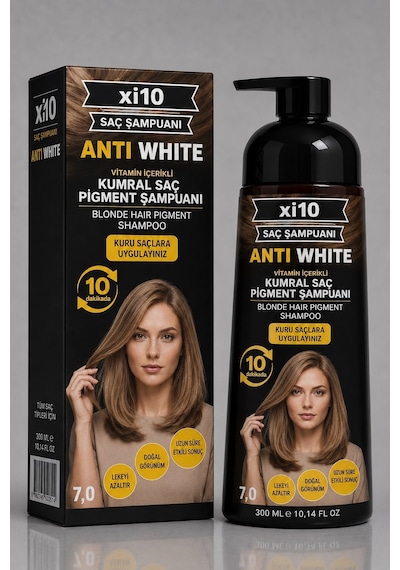 Xi10 Kumral 7.0 Beyaz Kapatıcı Şampuan  300 ML