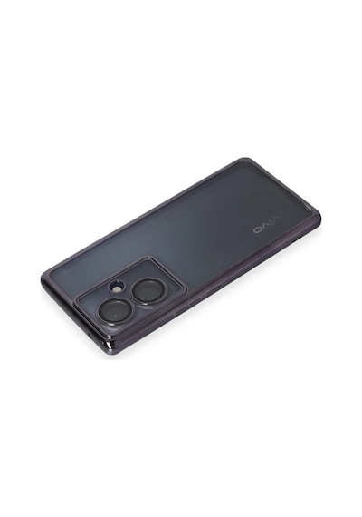 Vivo V29 Lite Kılıf Razer Lensli Silikon - Mor 0.2M-Çok Renkli
