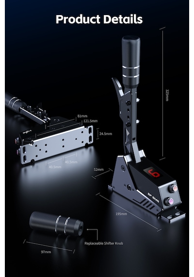 Pxn Sf Smg Sıralı Vites Sequential Shifter - Hall Manyetik Sensörlü Tam Metal Yarış Vitesi