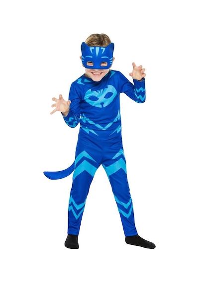 Pj Mask Unisex Çocuk Mavi Kedi Kostümü Renkli