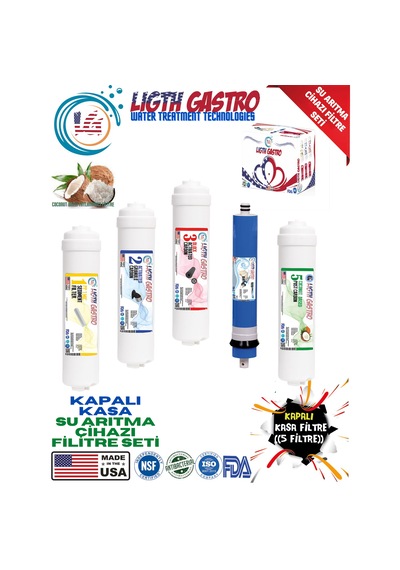 Kapalı Kasa Su Arıtma Cihazı 5 Filtreli Set