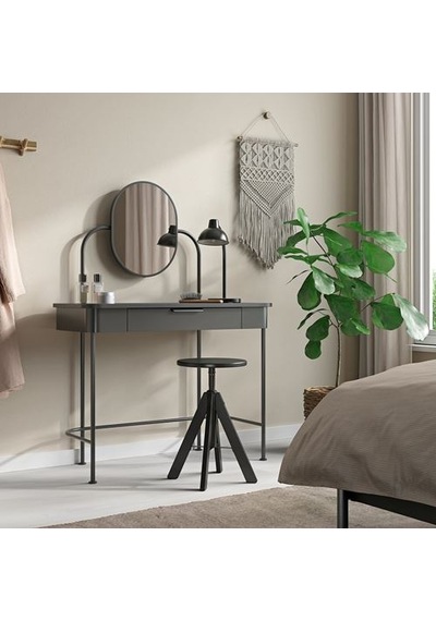 Ikea Rudstorp Tabure, Siyah, 44-55 Cm
