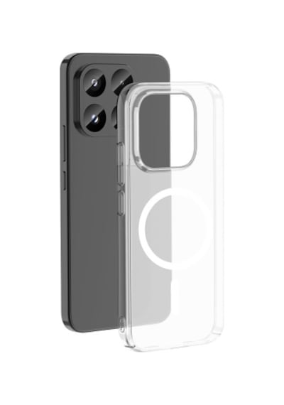 Xiaomi 17 Kamera Korumalı M-safe Şarj Özellikli Şeffaf Zore London Sert Pc Kapak Xiaomi 17 Zore - Şeffaf