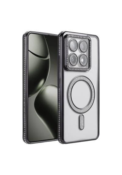 Plentiful Mi 14t Pro Joke Simli Magneticsafe Kılıf - Siyah