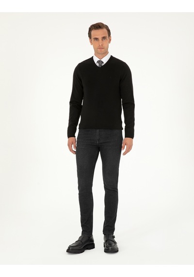 Pierre Cardin Erkek Siyah Kazak /triko 50296583-vr046 Siyah