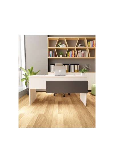 Karen 60x144 Çalışma Masası Ofis Masası Bilgisayar Masası Beyaz - Antrasit Beyaz - Antrasit Karen 60x144 Çalışma Masası Ofis Masası Bilgisayar Masası Beyaz - Antrasit Beyaz - Antrasit