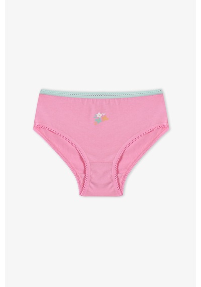 Penti Pembe Kız Çocuk Popflower Pamuklu 5'li Slip Külot