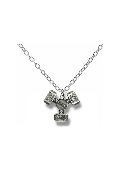 Thor Un 3 Lü Çekiç Figürlü Kolyesi 60 Cm Zincirli Zamak Kaplama Unisex Mitolojik Takı Çok renkli