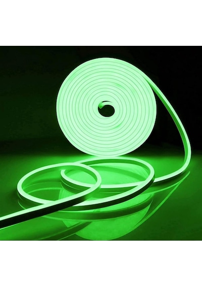 İnoled 12v Neon Yeşil 5mt / Paket 6x12mm İno-4342-08y Yeşil