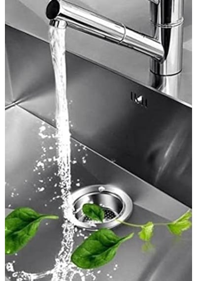 Paslanmaz 11cm Çapında Paslanmaz Çelik Büyük Boy Seyyar Kaliteli Lavabo Süzgeci 5 Adet 1410