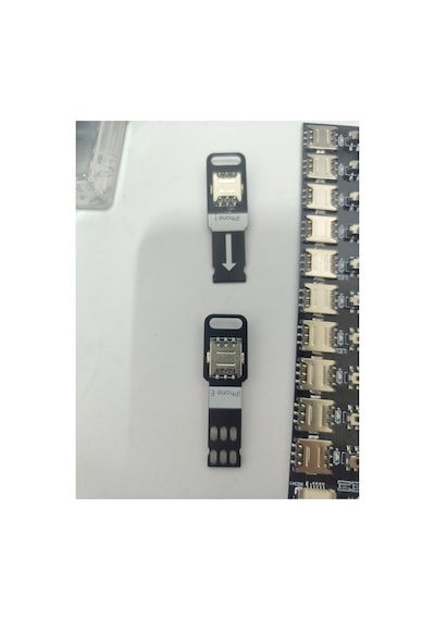 iPhone Uyumlu İçin Multi Kart Okuyucu Sim Kart Adaptörü Micro + Mini 20 Slot