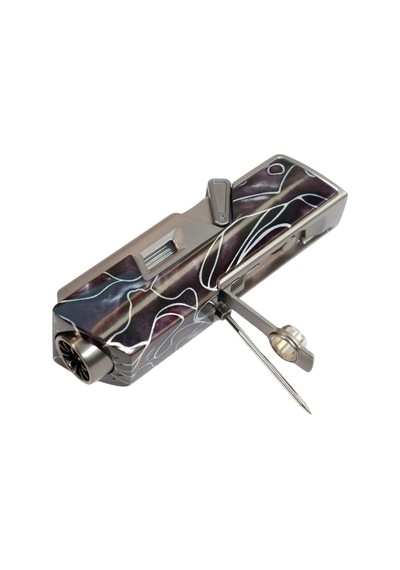 Cohiba Tek Torch Pürmüz Delici İğneli Desenli Metal Puro Çakmağı - Tr9592