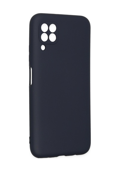 Huawei P40 Lite Uyumlu İçi Kadife Lansman Tasarım Silikon Telefon Kılıfı Lacivert