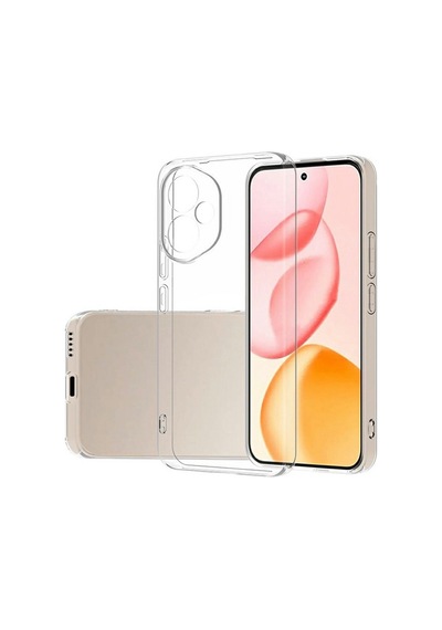 Honor 400 5g Kamera Korumalı Silikon Arka Kılıf Şeffaf