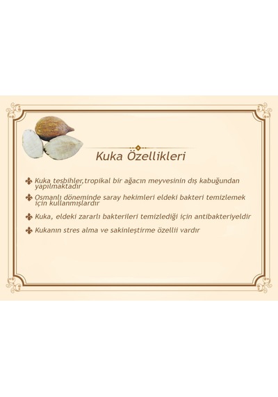 Kararmaz Metal Püsküllü Beyaz Mine Dolgulu Pirinç Sarmal Küre Kesim Kuka Tesbih Sarı - Siyah