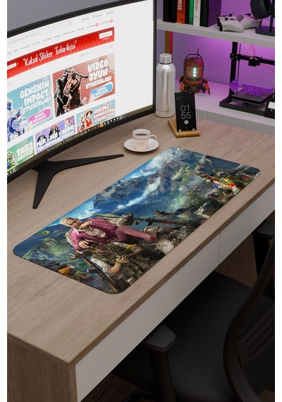 Far Cry Kaymaz Dikişli Kauçuk Oyuncu Mousepad V4 - 70x30 Xl Gaming Mouse Pad Fare Altlığı