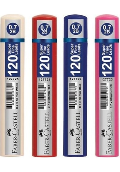 Faber Castell 120' Li Grip Min Kalem Ucu 2B - 0.7 MM (4 Adet Tüp gönderilir)