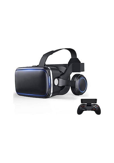 Cylzrcl Vr Sanal Gerçeklik 3d Gözlük Vr Kutusu 3d Gözlük Kulaklık Kask Akıllı Telefon Stereo İçin Veri Gözlükleri Renk: 4