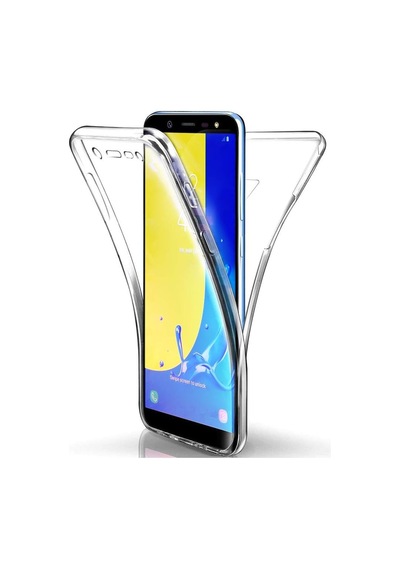 Galaxy J6 Kılıf 6 Tarafı Tam Full Koruma 360 Clear Soft Şeffaf 50 x 22